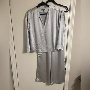 Lilla P silver silky outfit, size S.